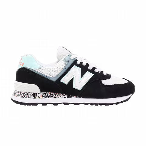 New Balance Wmns 574 'Black White Mint'