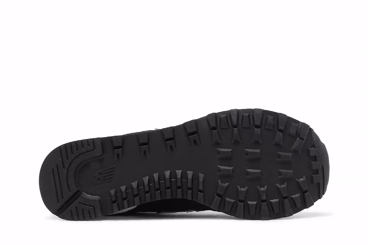 New Balance Women's 574 Black White Mint, view 5