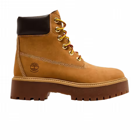 Timberland Wmns Stone Street 6 Inch Premium Platform Boot 'Wheat Nubuck'