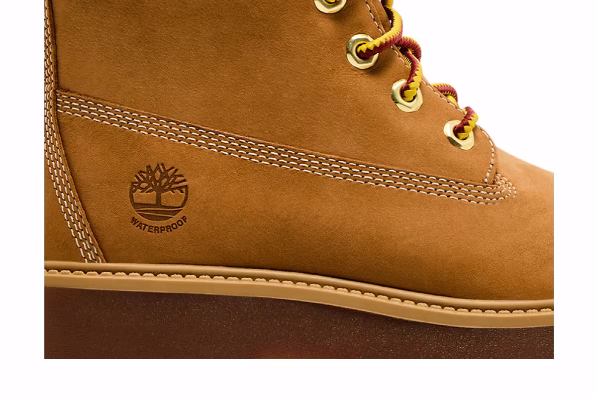 Timberland Women's Stone Street 6 Inch Premium Platform Boot Wheat Nubuck, view 3