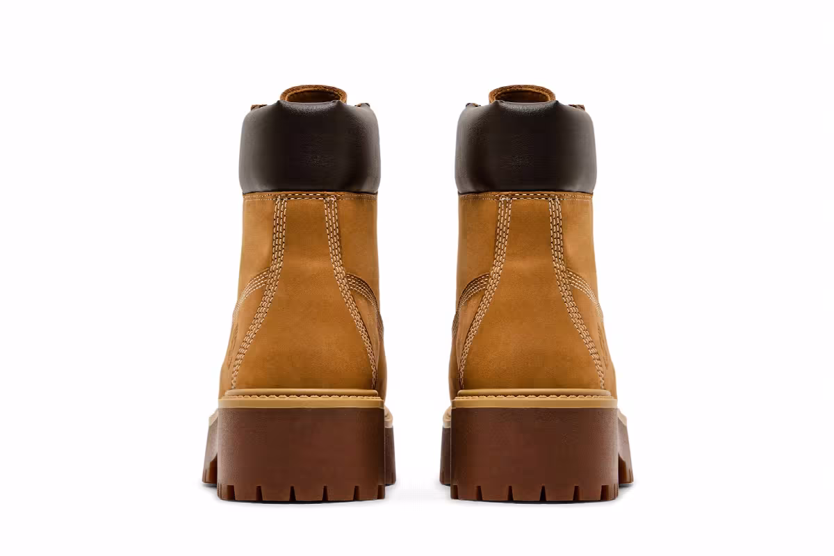 Timberland Women's Stone Street 6 Inch Premium Platform Boot Wheat Nubuck, view 7