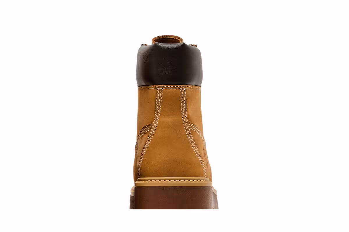 Timberland Women's Stone Street 6 Inch Premium Platform Boot Wheat Nubuck, view 8