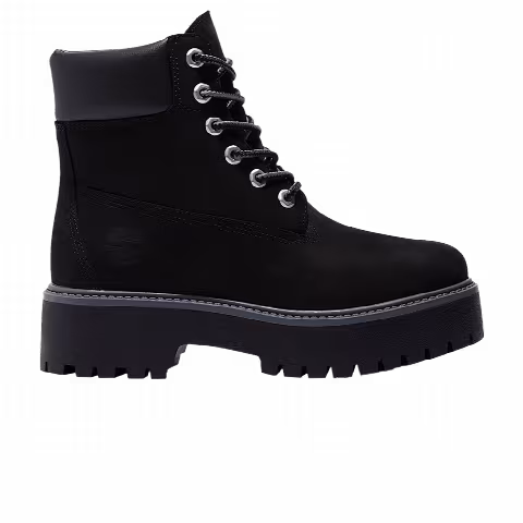Timberland Wmns Stone Street 6 Inch Premium Waterproof Platform Boot 'Black'