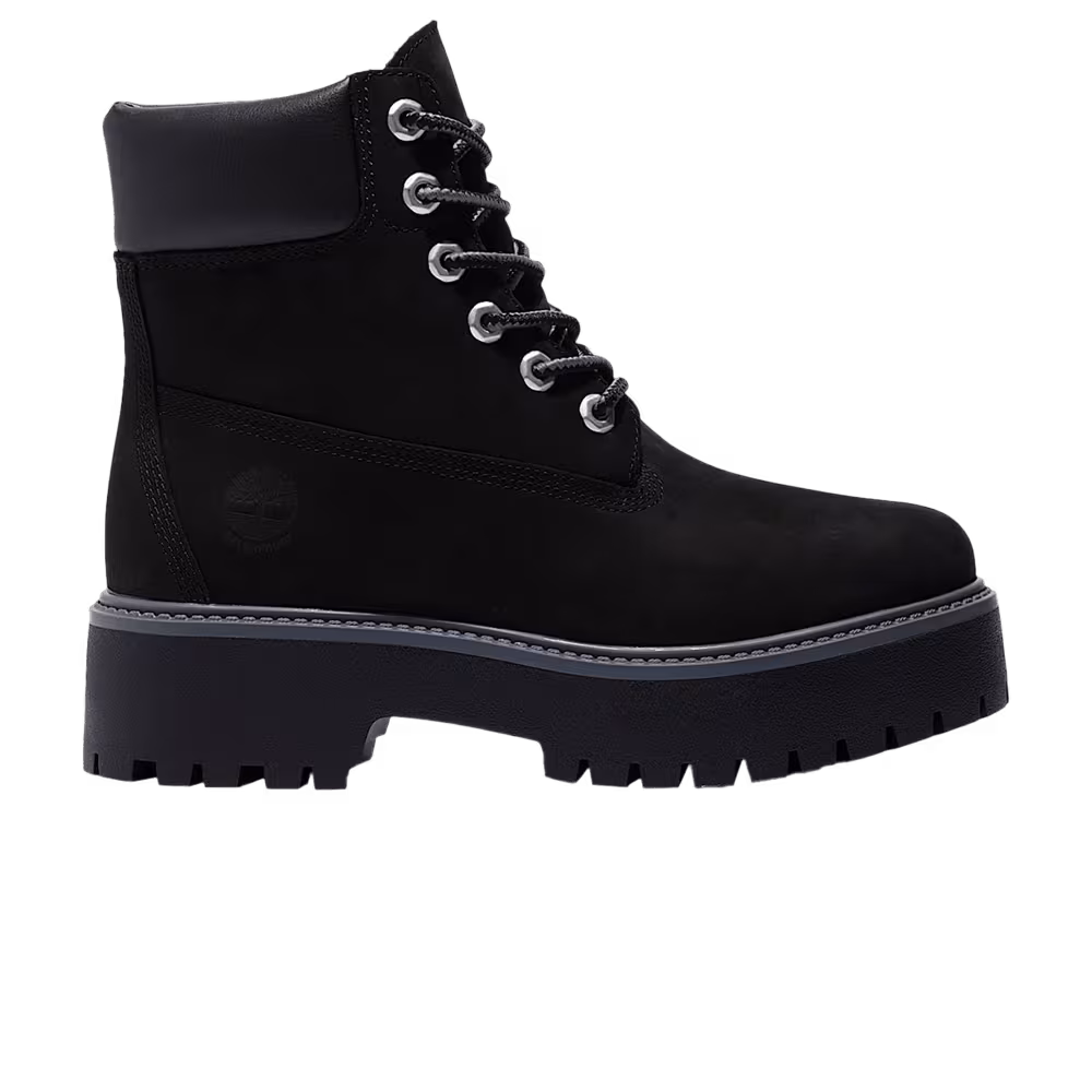 Timberland Women's Stone Street 6 Inch Premium Waterproof Platform Boot Black