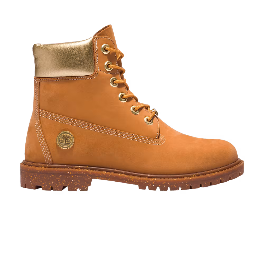 Timberland Women's 6 Inch Premium Waterproof Boot Wheat Gold