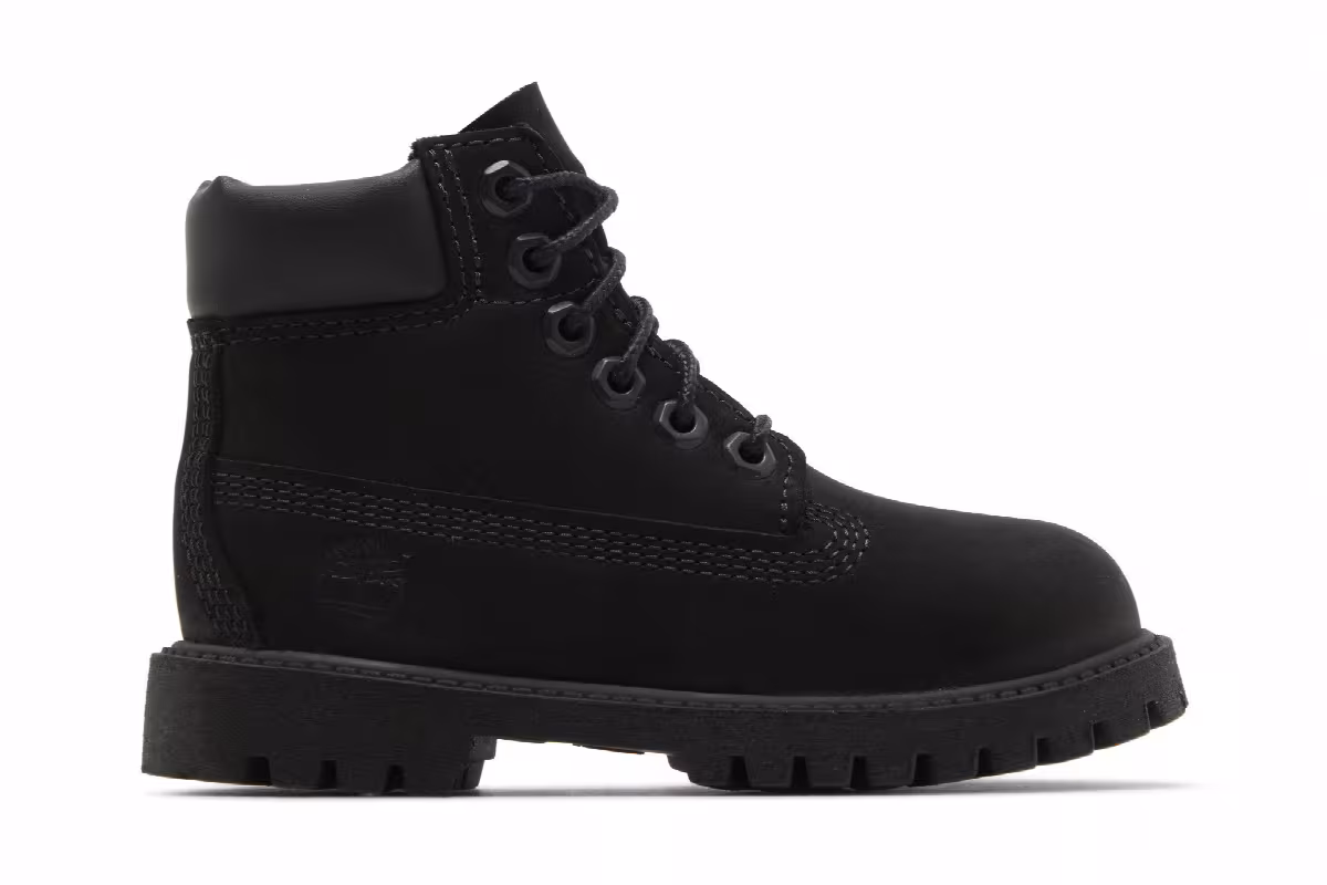 Timberland 6 Inch Premium Boot Toddler Triple Black, view 2