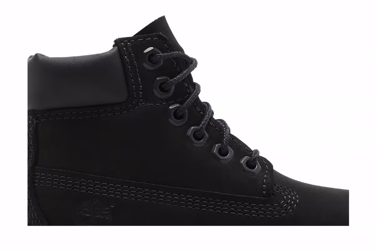 Timberland 6 Inch Premium Boot Toddler Triple Black, view 3