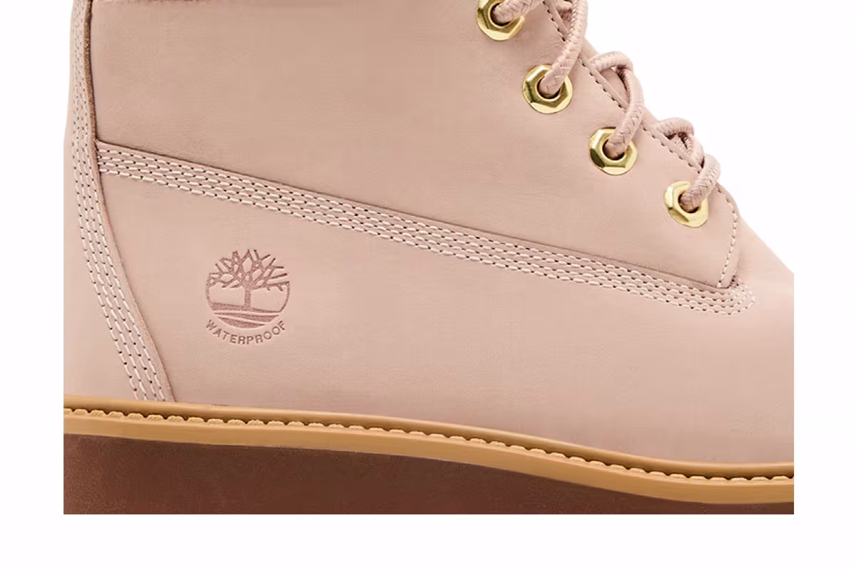 Timberland Women's Stone Street 6 Inch Waterproof Platform Boot Light Pink, view 3