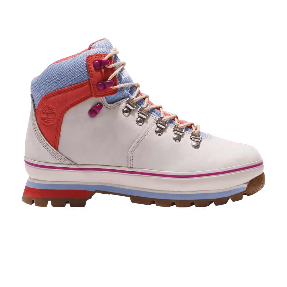 Timberland Women's Euro Hiker Boot Cream Red