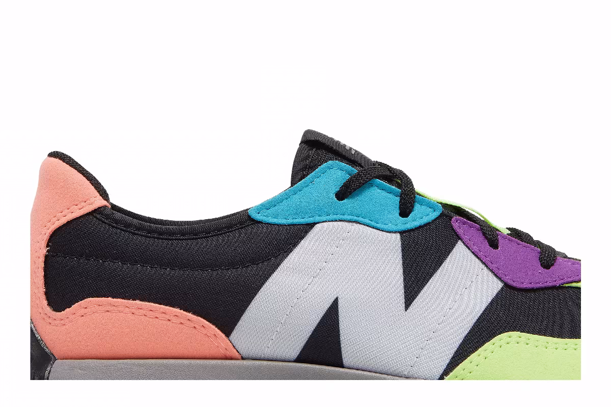 New Balance 327 Big Kid Black Multi-Color, view 3