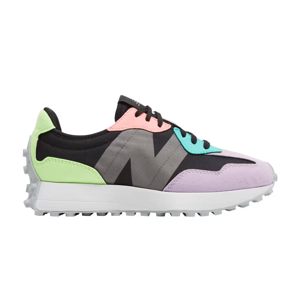 New Balance Women's 327 Black Dark Violet