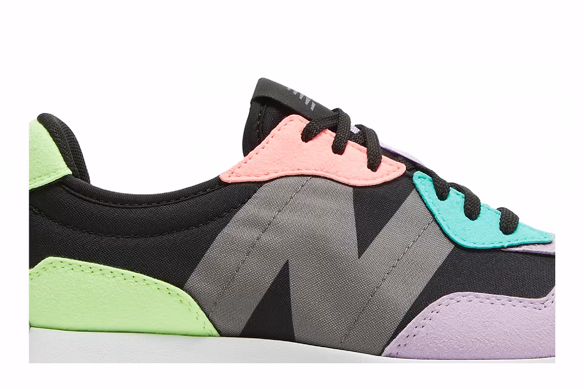 New Balance Women's 327 Black Dark Violet, view 3