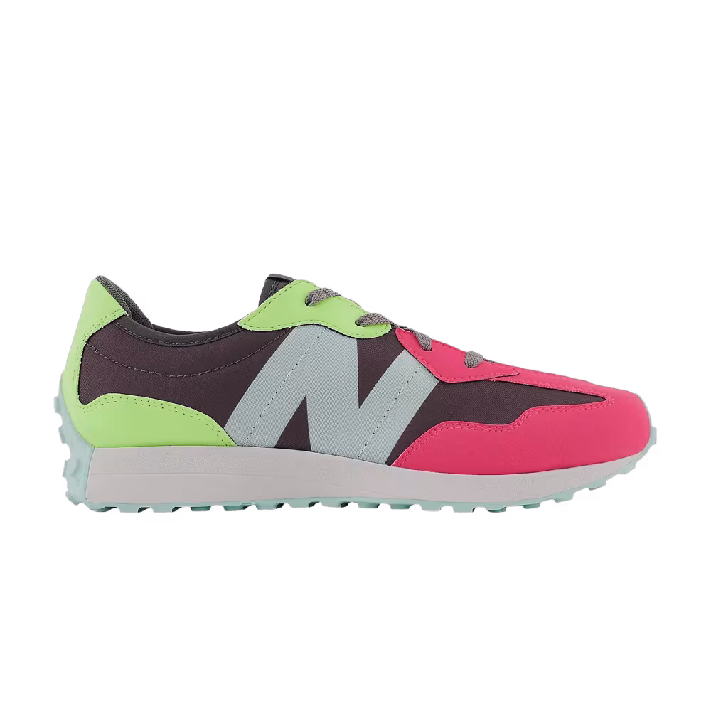 New Balance 327 Big Kid Wide Marblehead Pink Zing