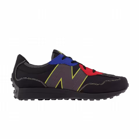 New Balance 327 Big Kid Wide 'Black Red Blue'