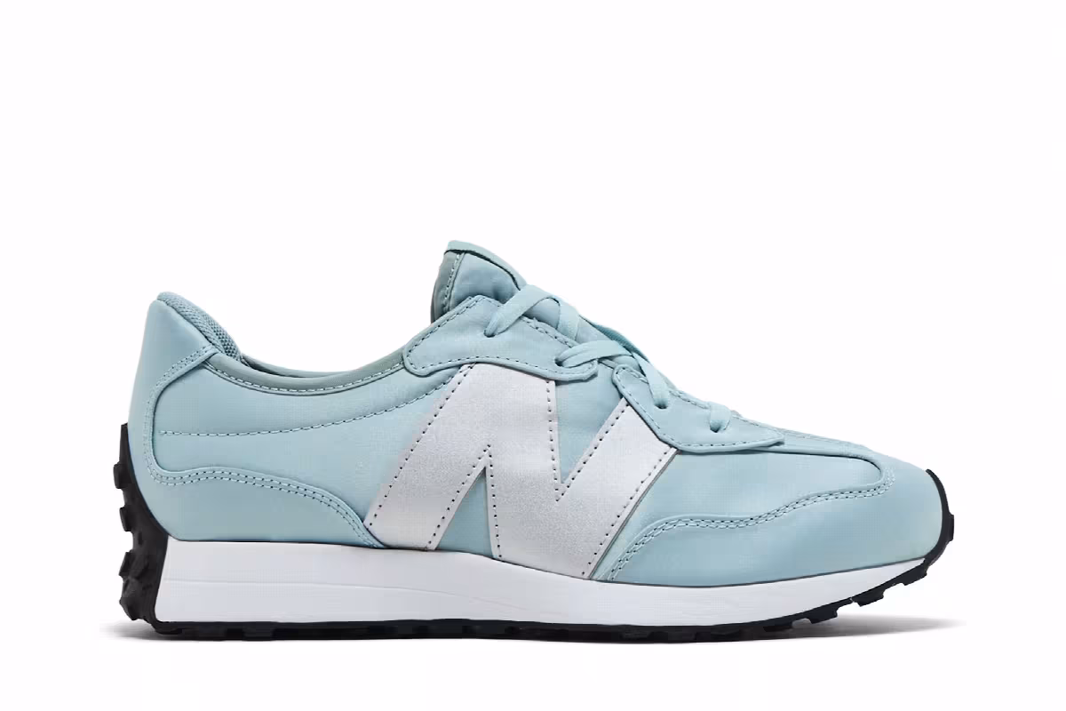 New Balance 327 Big Kid Storm Blue Silver, view 2