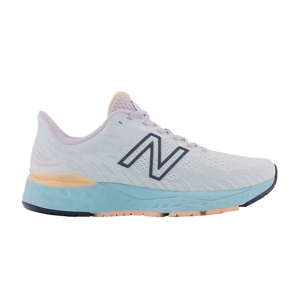 New Balance Women's Fresh Foam 880v11 4E Wide White Blue Chill