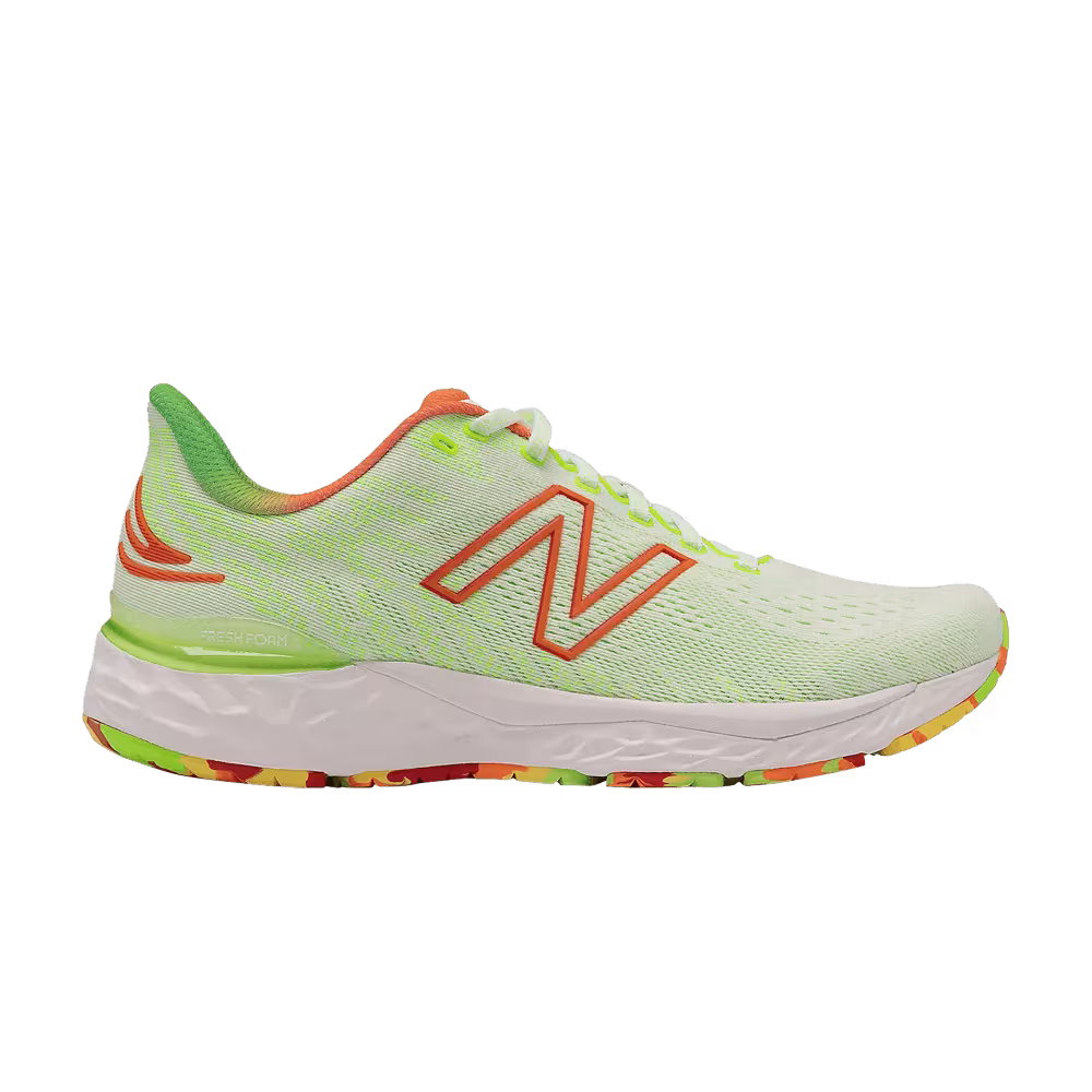 New Balance Fresh Foam 880v11 2E Wide White Energy Lime