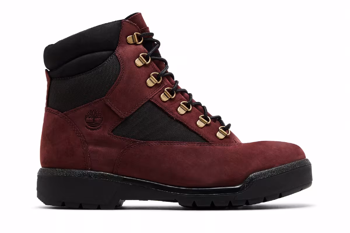 Timberland 6-Inch Field Boot Burgundy, view 2