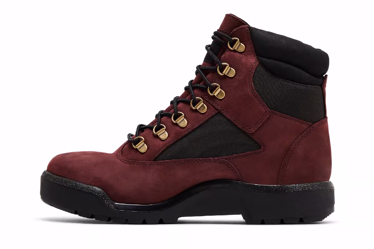 Timberland 6-Inch Field Boot Burgundy, view 4
