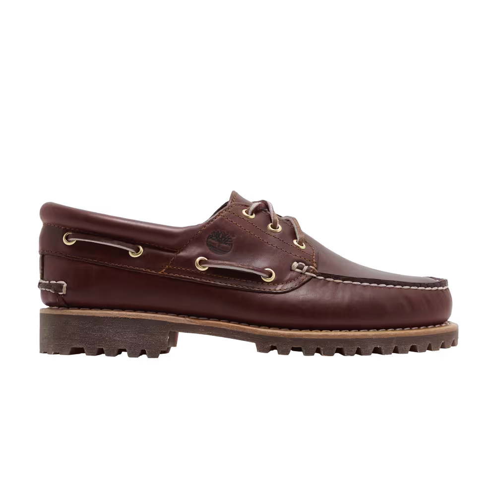 Timberland 3-Eye Lug Handsewn Boat Burgundy