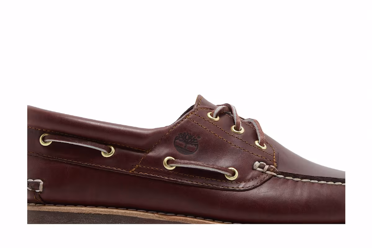 Timberland 3-Eye Lug Handsewn Boat Burgundy, view 3