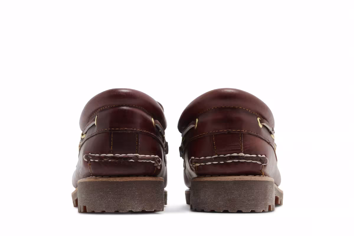 Timberland 3-Eye Lug Handsewn Boat Burgundy, view 7