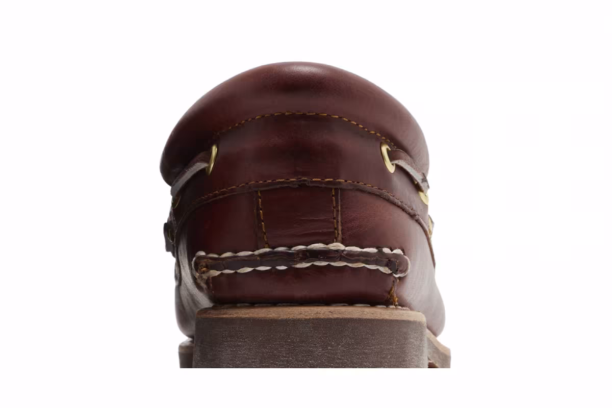 Timberland 3-Eye Lug Handsewn Boat Burgundy, view 8