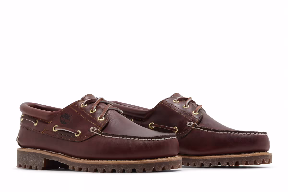 Timberland 3-Eye Lug Handsewn Boat Burgundy, view 9