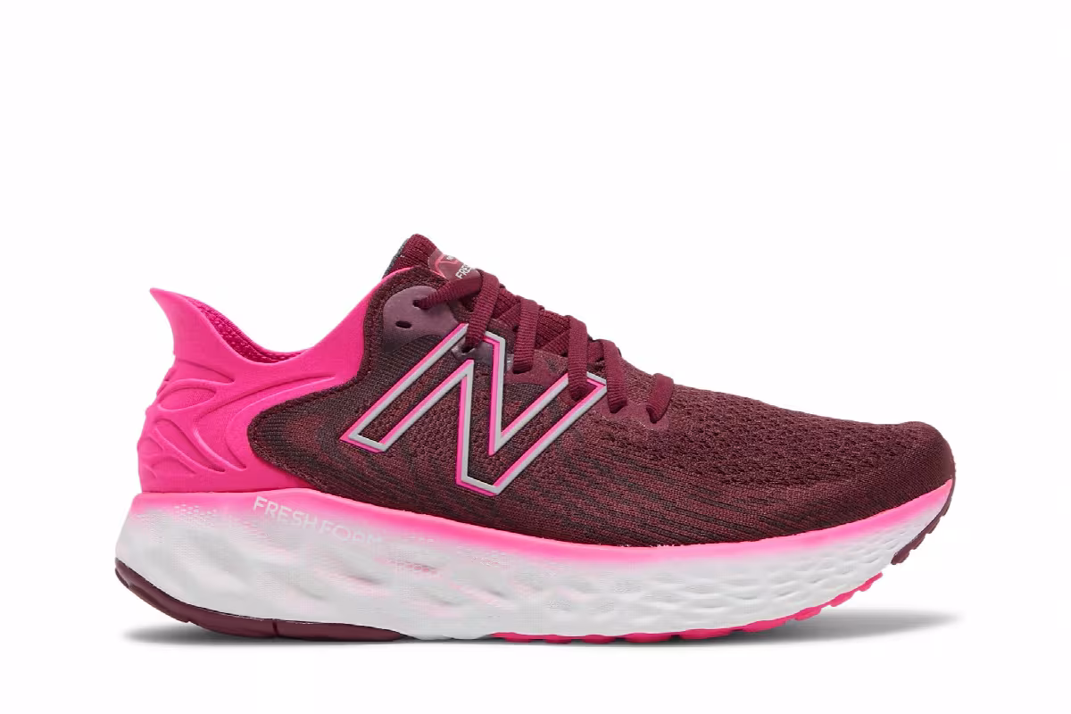 New Balance Women's Fresh Foam 1080v11 Garnet Pink Glow, view 2