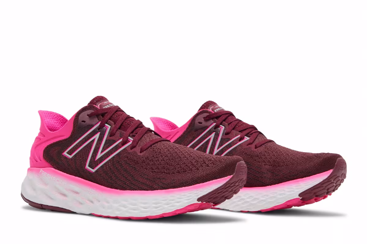 New Balance Women's Fresh Foam 1080v11 Garnet Pink Glow, view 9