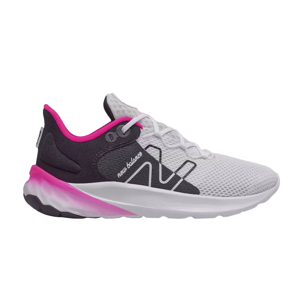 New Balance Fresh Foam Roav Little Kid Wide White Black Pink Glow