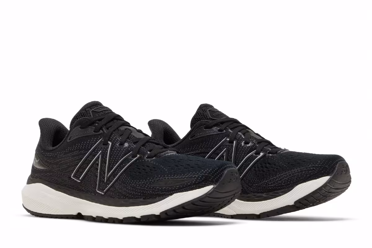 New Balance Women's Fresh Foam X 860v12 Black White, view 9
