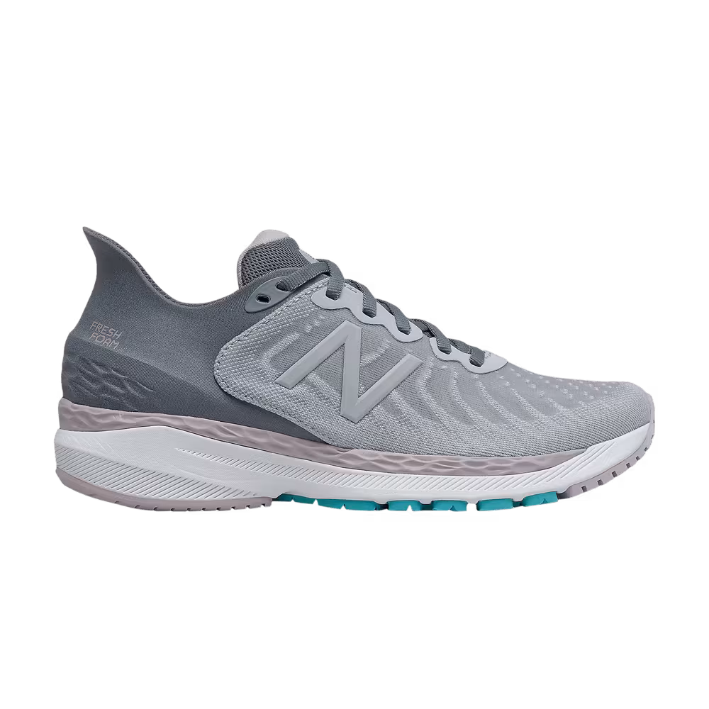 New Balance Women's Fresh Foam 860v11 4E Wide Light Cyclone Logwood