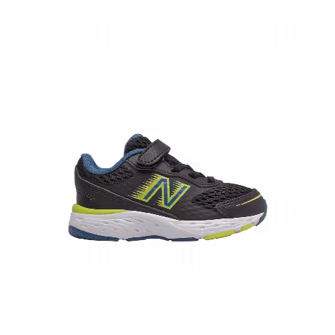 New Balance 680v6 Bungee Toddler Wide 'Black Oxygen Blue Yellow'