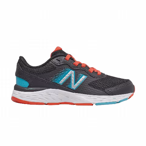 New Balance 680v6 Big Kid 'Black Ghost Pepper'