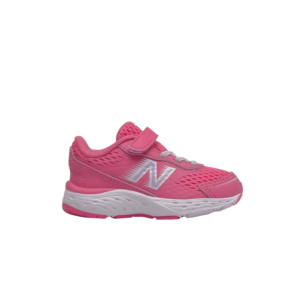 New Balance 680v6 Bungee Toddler X-Wide Sporty Pink Astral Glow