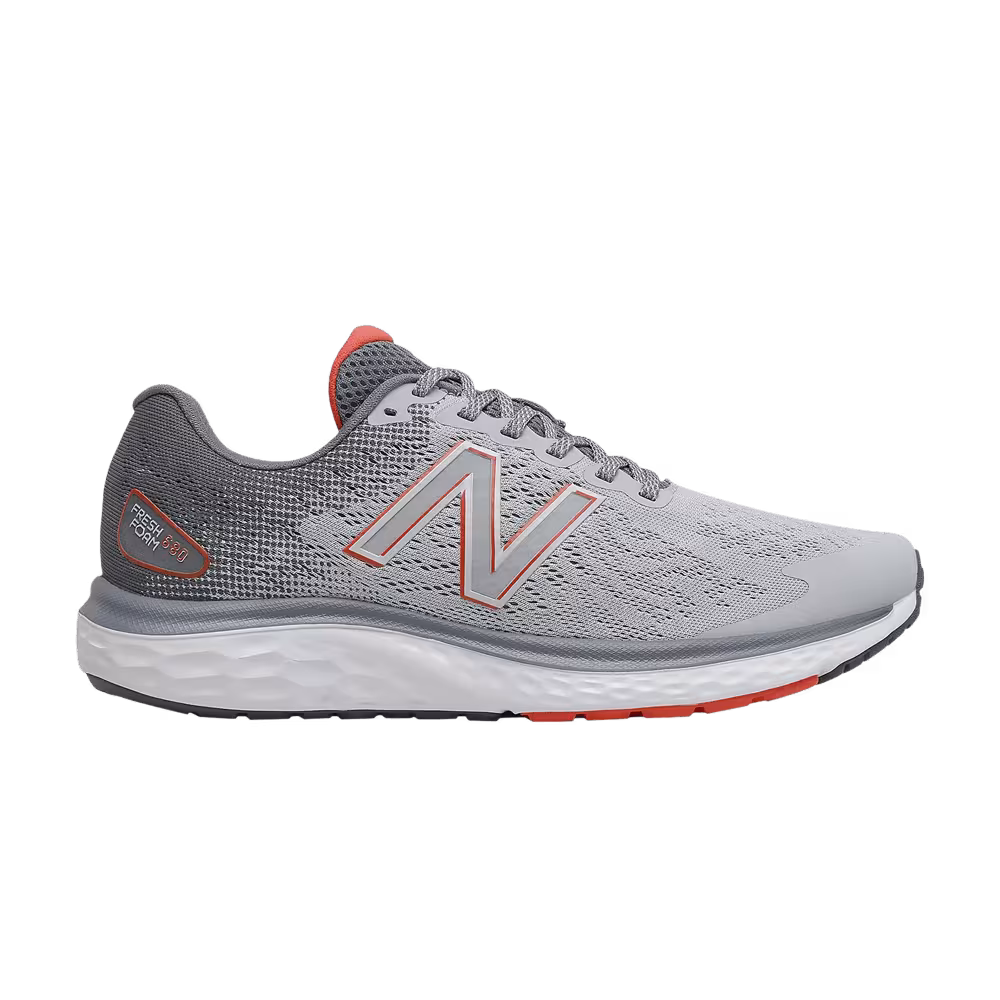 New Balance Fresh Foam 680v7 2E Wide Grey Ghost Pepper