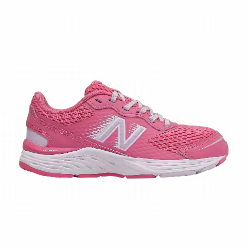 New Balance 680v6 Big Kid X-Wide 'Sporty Pink Astral Glow'