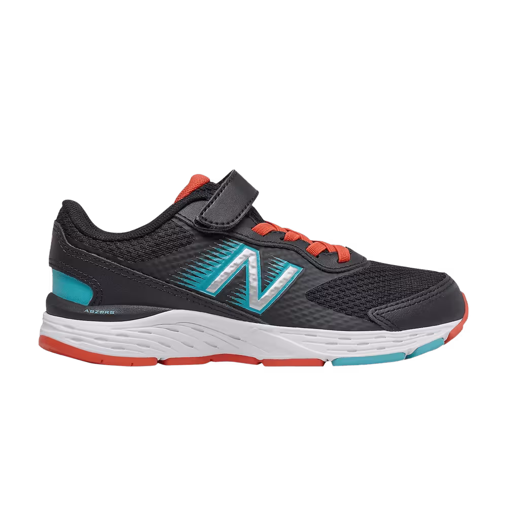 New Balance 680v6 Bungee Big Kid Black Ghost Pepper