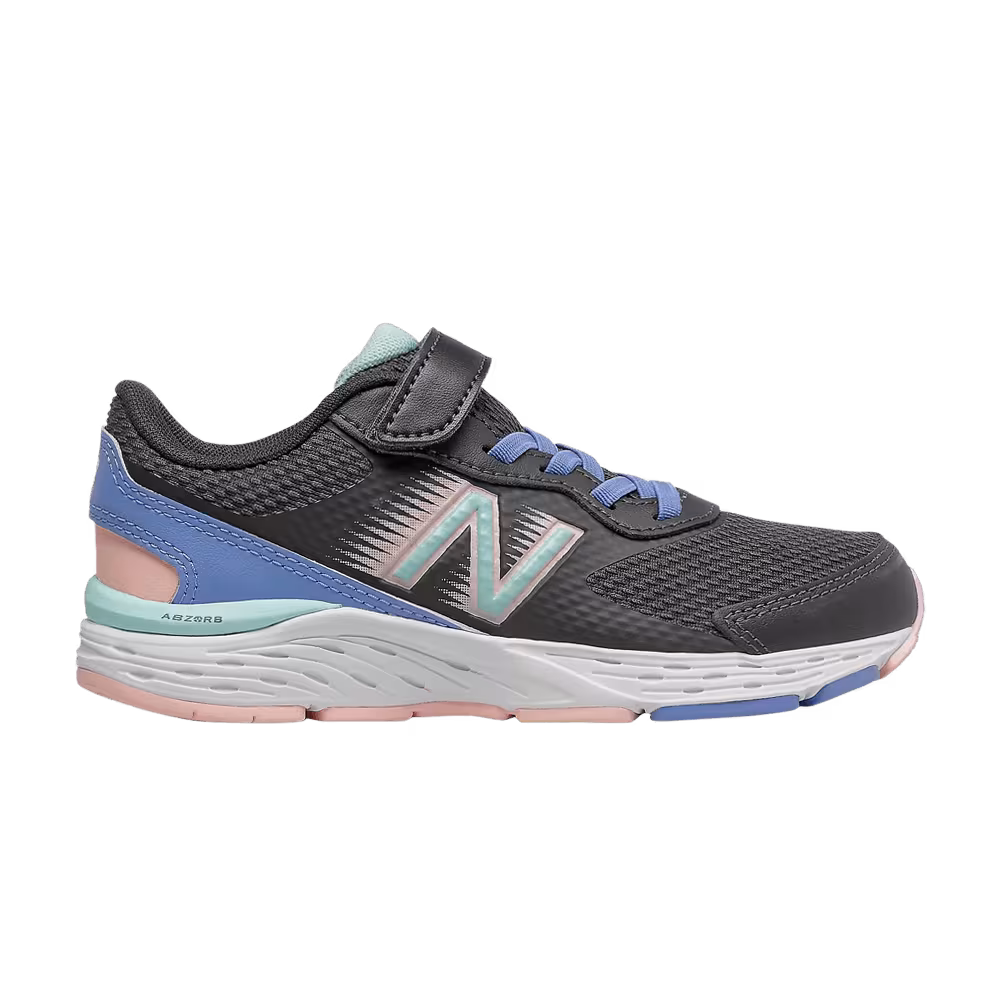 New Balance 680v6 Bungee Big Kid X-Wide Phantom Stellar Blue
