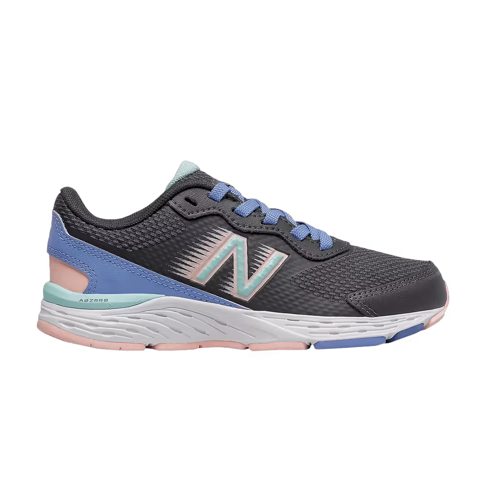 New Balance 680v6 Big Kid Phantom Stellar Blue
