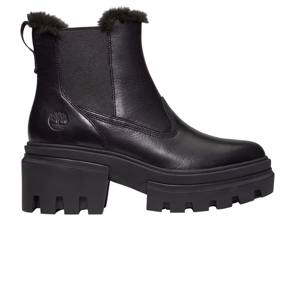 Timberland Women's Everleigh Lined Chelsea Boot Triple Black