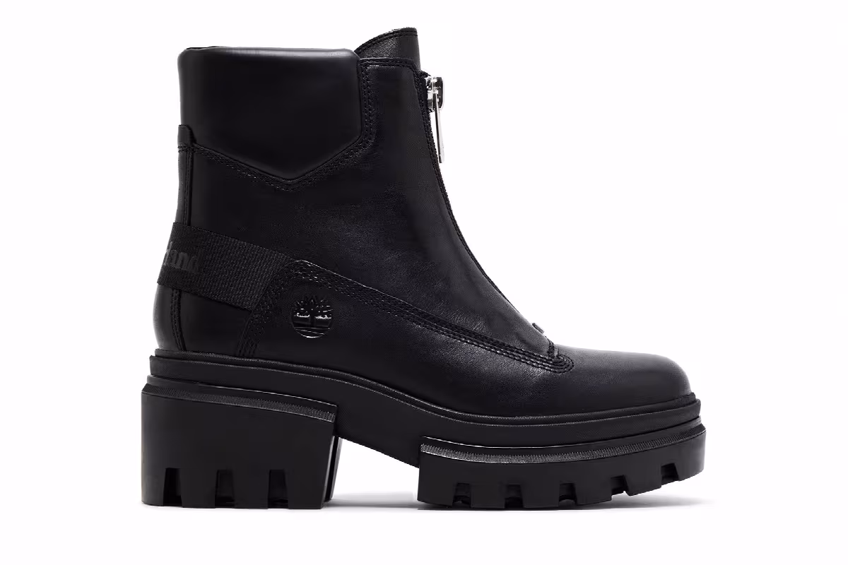 Timberland Women's Everleigh Front-Zip Boot Triple Black, view 2