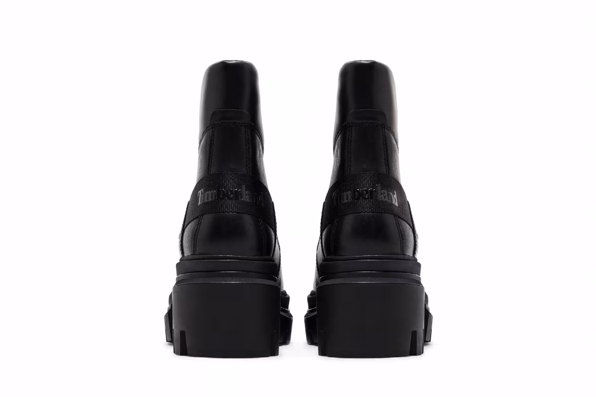 Timberland Women's Everleigh Front-Zip Boot Triple Black, view 7