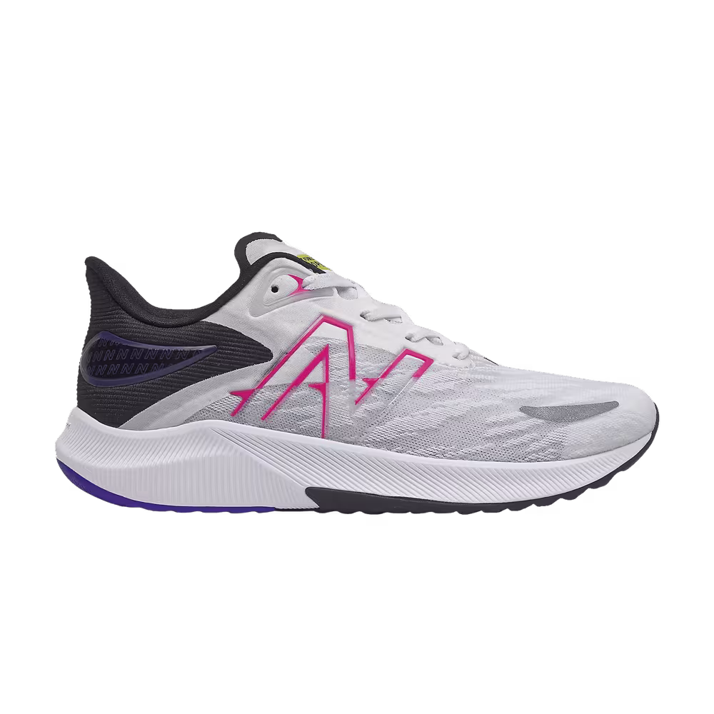 New Balance FuelCell Propel v3 Big Kid Wide White Pink Glow