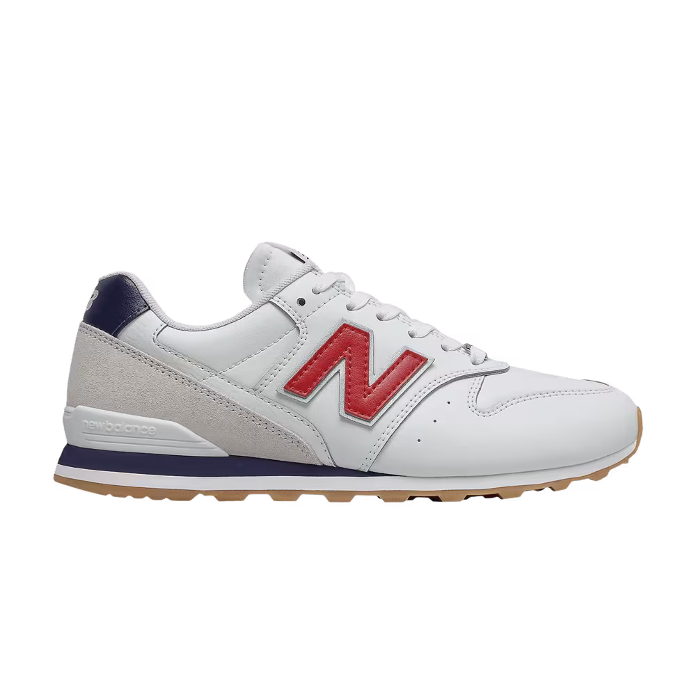New Balance Women's 996 2E Wide White Red Navy