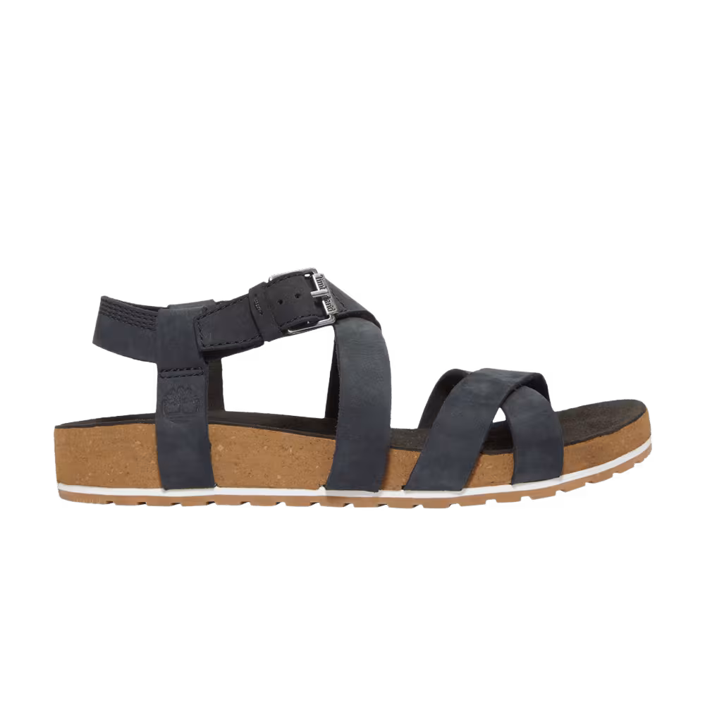 Timberland Women's Malibu Waves Ankle-Strap Sandal Jet Black