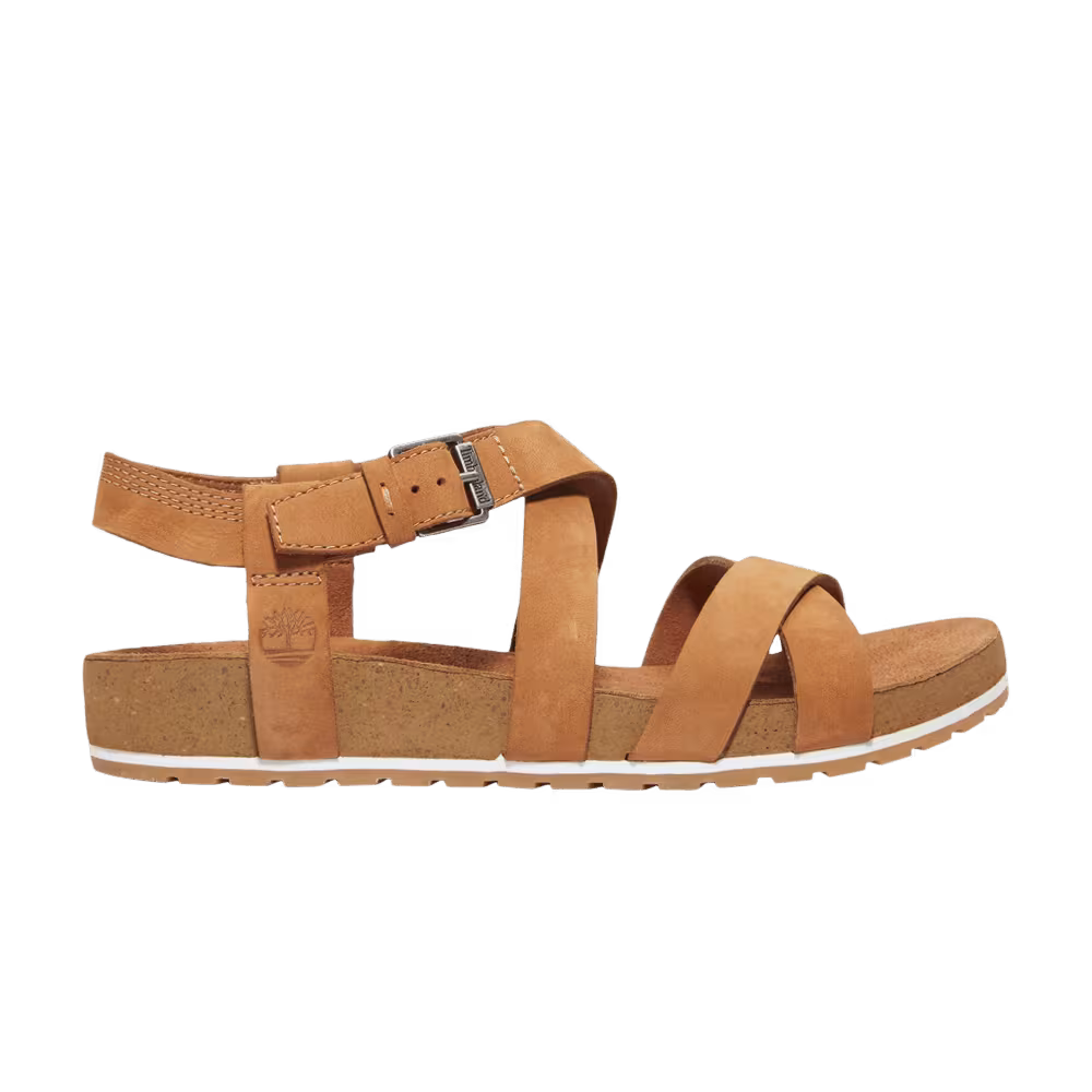 Timberland Women's Malibu Waves Ankle-Strap Sandal Saddle Brown