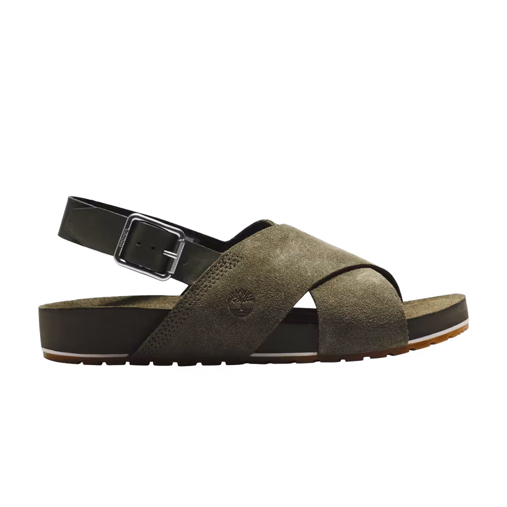 Timberland Women's Malibu Waves Basic Backstrap Sandal Dark Green