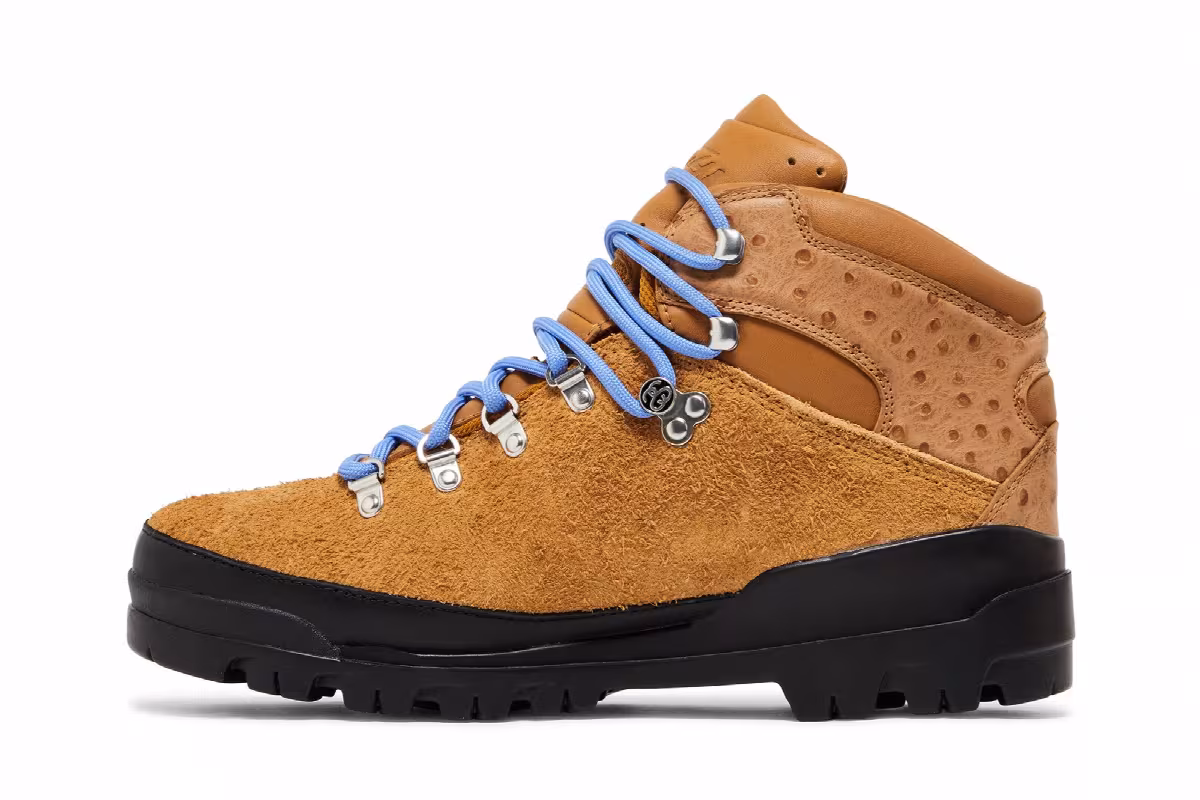 Stussy x Timberland World Hiker Mid Boot Wheat, view 4